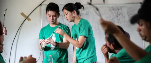 Lais Higashi and Rodrigo Eidy Uemura, Co-Founders of Litro de Luz São Paulo, Audi Environmental Foundation Scholars